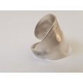 Spoon Ring.  Solid Silver. Marked. 5  grammes.
