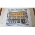New Orleans Safmarine Rennies Offices.  Original Watercolour. Signed Terry White Milhas 1982
