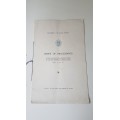 University of Cape Town. Order of Proceedings: New buildings, Groote Schuur, 1925