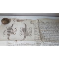 Handwritten Indenture dated 1679. On Vellum.  Concerning property in Bengeworth, England.