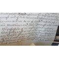 Handwritten Indenture dated 1679. On Vellum.  Concerning property in Bengeworth, England.