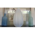 Marius Sabino (1878-1961 ). Art Deco Opalescent Glass Vase. `Ondulation` ( `Ripples`) Design!  1930s