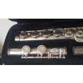 Silver Plated Flute. Trevor James.  Made in England . Recently Fully Refurbished and Serviced + Case