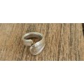 Belgian Solid Silver Large Ring. Hallmarked on outside. 10.7  g.