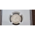 1936 South Africa 6 d ( sixpence ) NGC graded MS 62 mint state uncirculated!