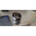 Hand made stainless steel wraparound hoop ring. ADJUSTABLE.
