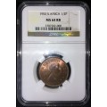 1953 1/2 PENNY NGC MS64RB 2nd Finest  *R1 AUCTION!*