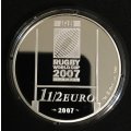 FRANCE 2007 PF SILVER 1.5 Euro - Rugby World Cup 2007
