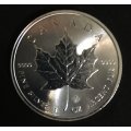 Canadian 99.99% Silver 1oz Maple Leaf Coin 2014