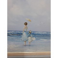 ##oil on canvas original P.Watkins seascape##