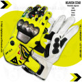 Dainese Steel Pro Motorbike Gloves The Doctor VR 46  Neon Green Geniune Leather Racing Gloves