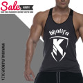 Gym Vest -Performance Paneled Stringer Vest Gray/Black Availbe All Sizes S/M/L/XL