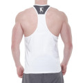Gym Vest-Performance Paneled Stringer Vest White/Gray Availbe All Sizes S/M/L/XL