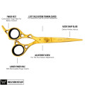 Professional Barber Haircutting Scissor LEFT HAND USER only Gold Edition 6.5" Shears | Local Stock |