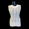Identity Cream crochet top size: S