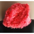 Vintage Pink Faux Fur Hat Size: S