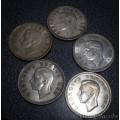 Five Union Crowns- Bid per coin- start @ R1 !!!