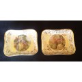TWO LIMOGES PIN TRAY'S