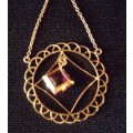 9CT GOLD PENDANT WITH GEM