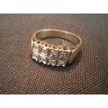 9CT GOLD & DIAMOND RING ***SPECIAL****