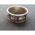 925 SILVER  RING WITH FISHES