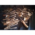 MIX LOT OF VINTAGE SILVER PLATED CUTLERY