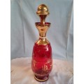 Red & Gold Bohemia Decanter