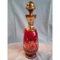 Red & Gold Bohemia Decanter