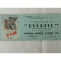 "Everite" Asbestos Cement Pressure Pipes, Advertising card bord phamphlets