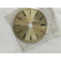 Clock: Small Quartz gold metal dial - 68mm(a)