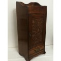Late Victorian English Oak Smokers Cabinet