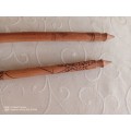 Two wooden spears