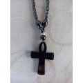 Hematite Necklace with cross