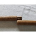 Knitting Needles in wooden holder