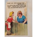 `Blimey love - How did you get that BLACK EYE?` Post Card