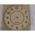 Clock: Small Quartz gold metal dial - 130mm (d)