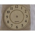 Clock: Small Quartz gold metal dial - 130mm (c)