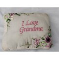 I Love Grandma small Cushion