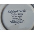 x6 Highland Florals Collection , Stoneware Highland blue Japan