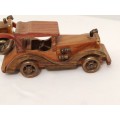 x2 Wooden Cars for decor