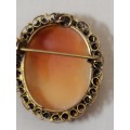 Antique Pinch Back Cameo brooch/Pendant