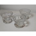 Set x3 Crystal Sorbet bowls