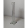Tall glass bud Vase