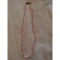 Vintage Pink fresh water pearls with Silver clasp