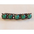 Vintage Turquoise color stone brooch