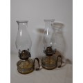 Two Vintage oil lamps