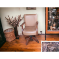 Partridge wood swivel office chair