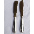 Two 830 Silver cheese knifes