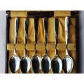 x6 Boxed Angora Silver plated tea spoons