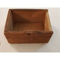 Miniature wooden Box. It was used to keep coupons in